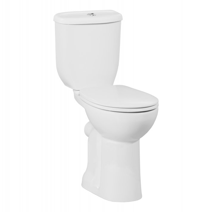 Eco Elegance Hoog Staande Wc Onderpot Zonder Bidet, P-Trap - Wit