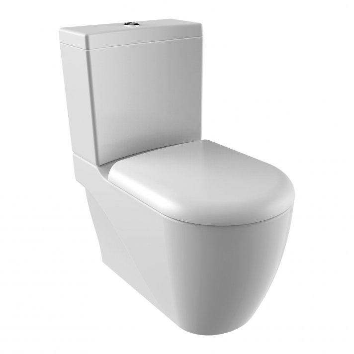 Hugo & Müeller Grande Xxl Staande Wc Onderpot Wit, Zonder Sproeier (Bidet), Muur/Onder-Uitgang