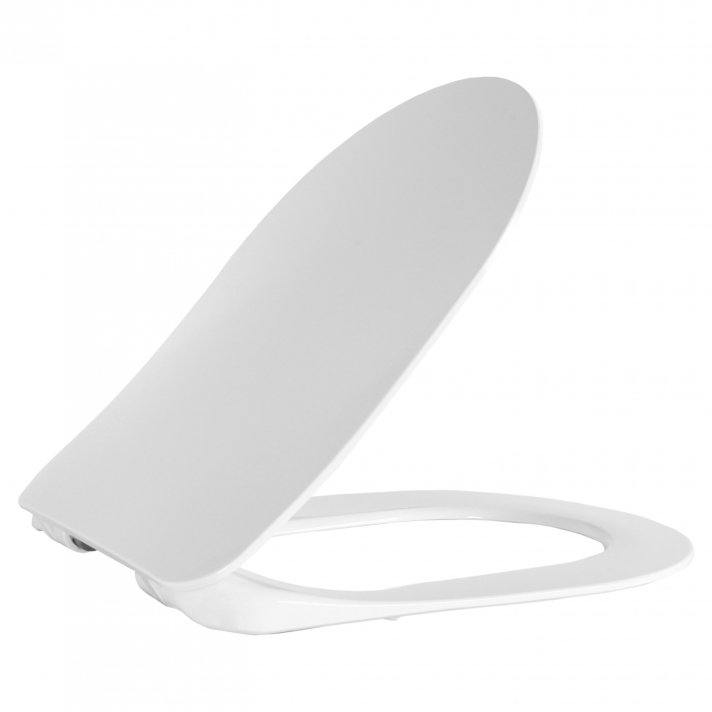Hugo & Müeller Wc-Zitting Duroplast (Soft-Close & Quick Release) Met Inox Scharnieren - Mat Wit