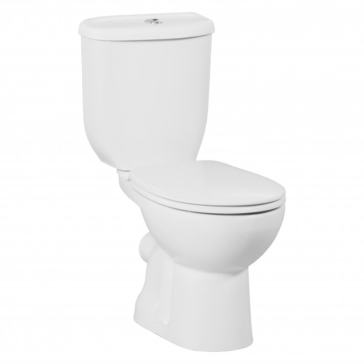 Eco Elegance Sedef Staande Wc Onderpot Wit, Zonder Sproeier (Bidet), P-Trap