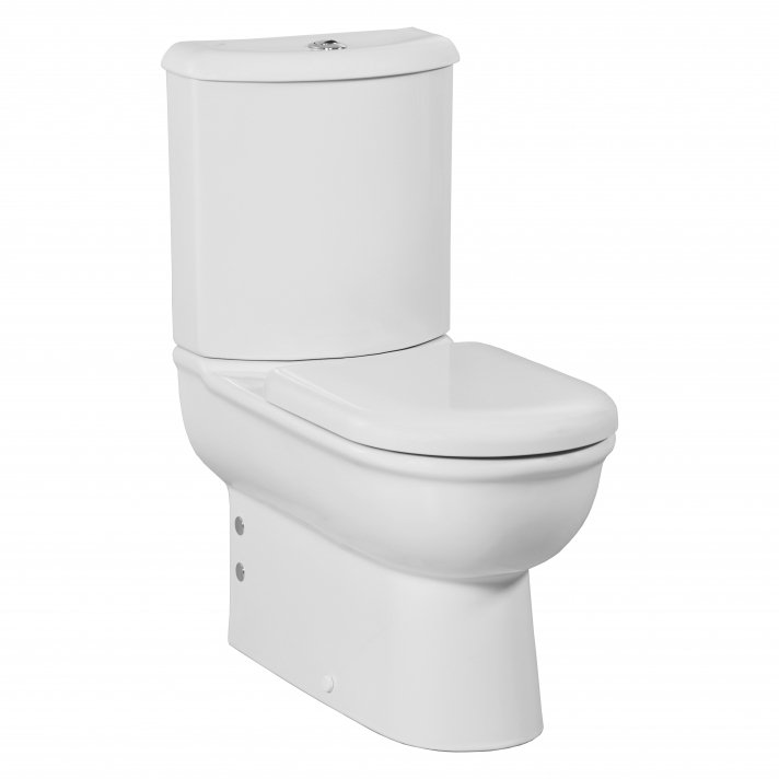 Eco Elegance Selin Staande Wc Onderpot Wit, Zonder Sproeier (Bidet), Muur/Onder-Uitgang