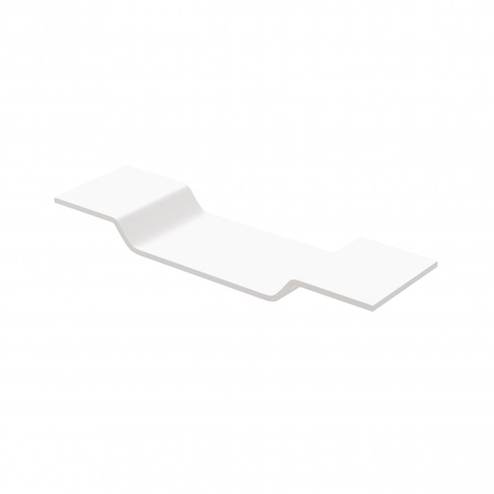 Eco Elegance Solid Badplank (80x20x70cm) - Wit