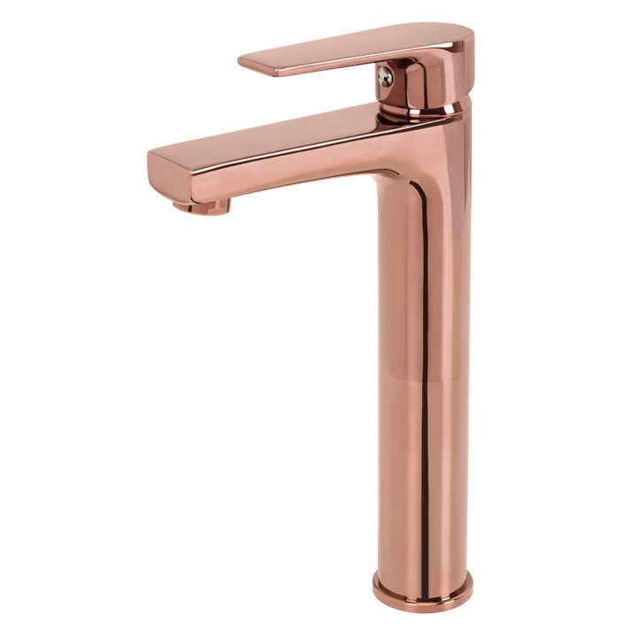 Eco Elegance Sharp Verhoogde Wastafelkraan - Brons