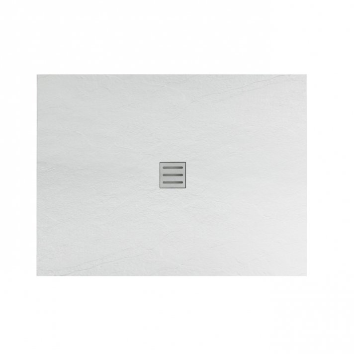 Eco Elegance Acryl Douchebak (120x90cm) - Mat Wit