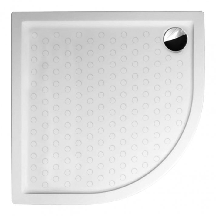 Eco Elegance Kwartronde Acryl Douchebak (100x100x15cm)
