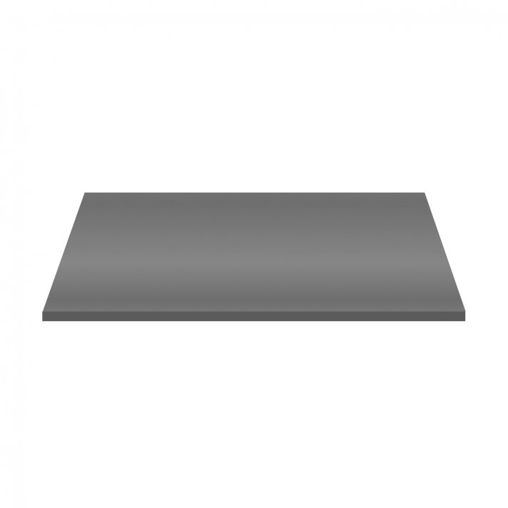Eco Elegance Wastafeltablet Mdf (96.4x45.5x2.6 Cm) - Glanzend Grijs