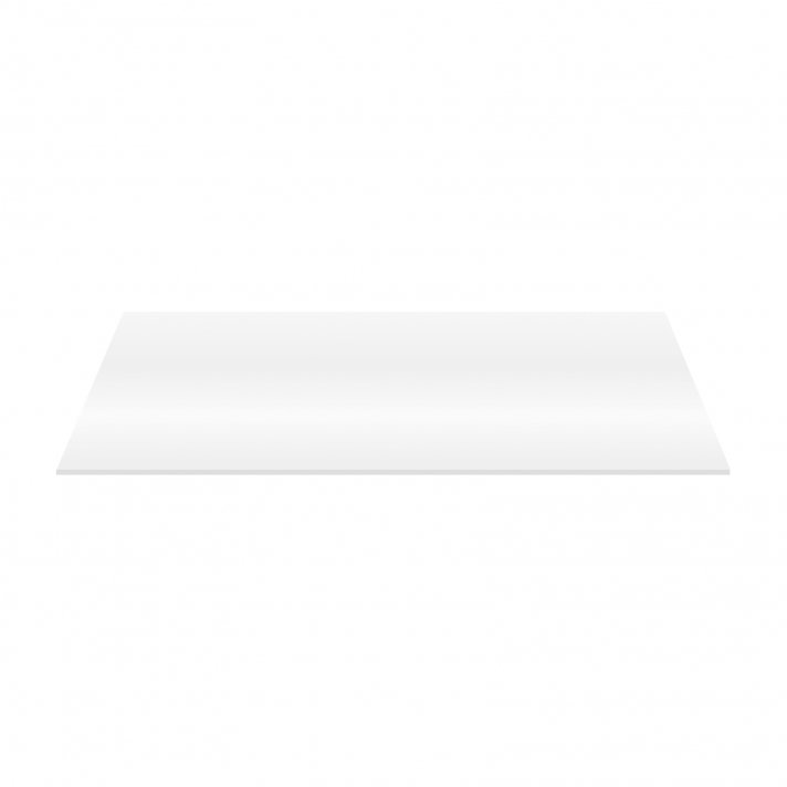 Eco Elegance Wastafeltablet Mdf (118.4x45.5x2.6 Cm) - Glanzend Wit