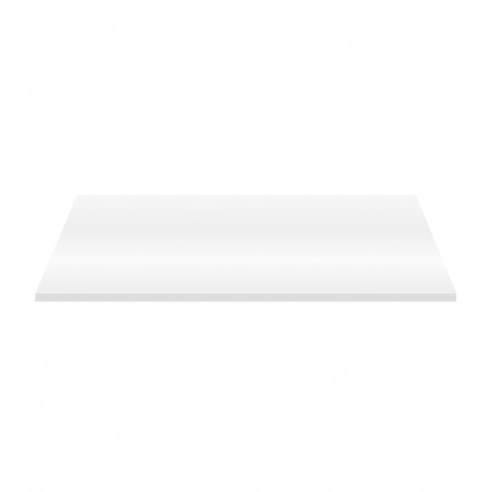 Eco Elegance Wastafeltablet Mdf (152.4x45.5x2.6 Cm) - Glanzend Wit