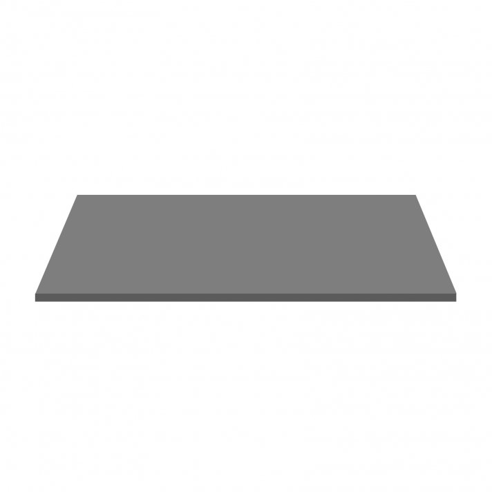 Eco Elegance Wastafeltablet Mdf (152.4x45.5x2.6 Cm) - Mat Grijs