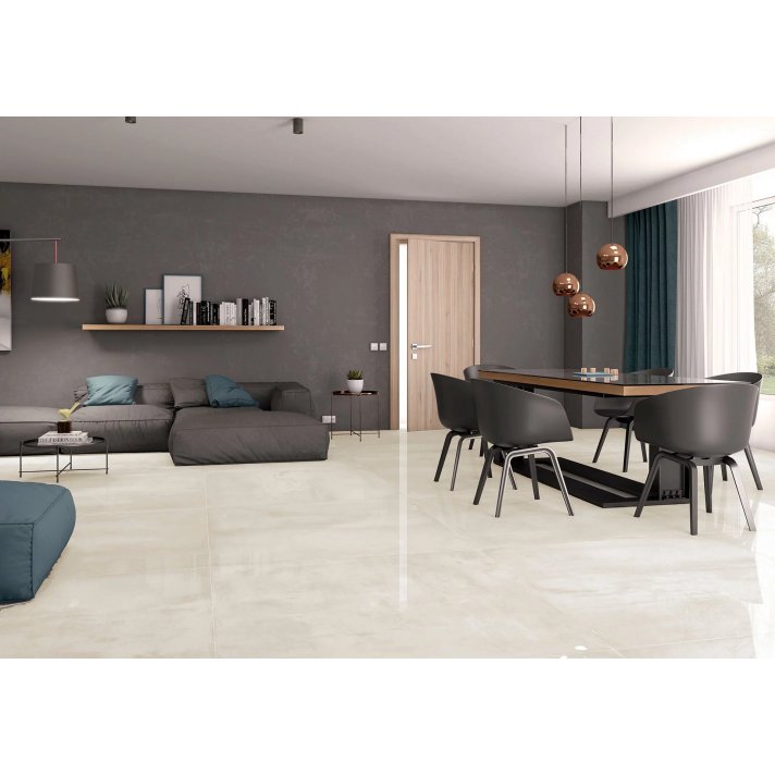B1.4 Navarti Elder hoogglans vloertegel 45x90 Marfil