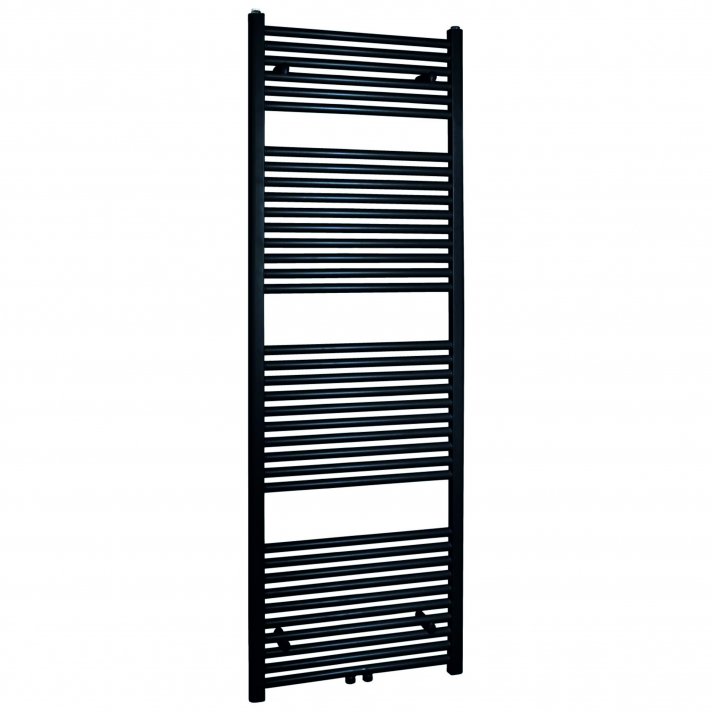 400x800 - 378 Watt | Handdoekradiator Zwart Zij- & Middenaansluiting