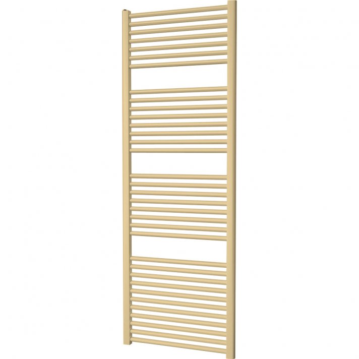 600x1600 - 1072 Watt | Handdoekradiator mat goud Zij- & Middenaansluiting