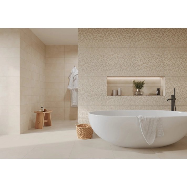 Alaplana Rohe hoogglans vloertegel-60x120-Cream