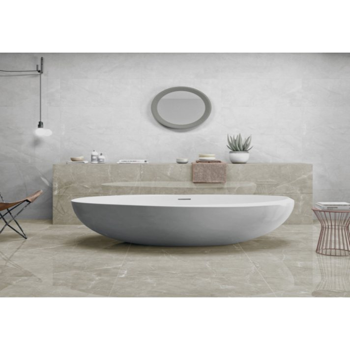 B2.3 Navarti Tekali hoogglans vloertegel 90x90 Crema