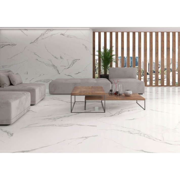 Actiepallet 43.2 m2 - Maullin hoogglans vloertegel-60x60-White