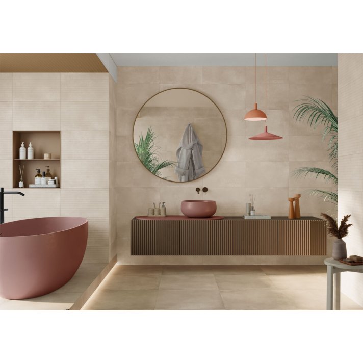 Navarti Manhattan wandtegel mat 33x55 sand