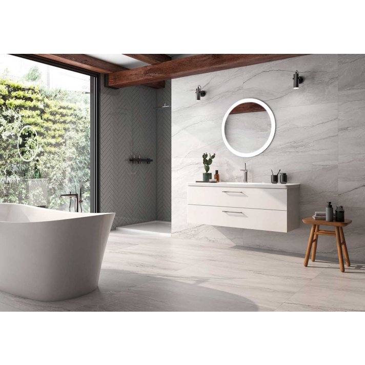 Roca Marble platinum vloertegel mat 60x120 perla