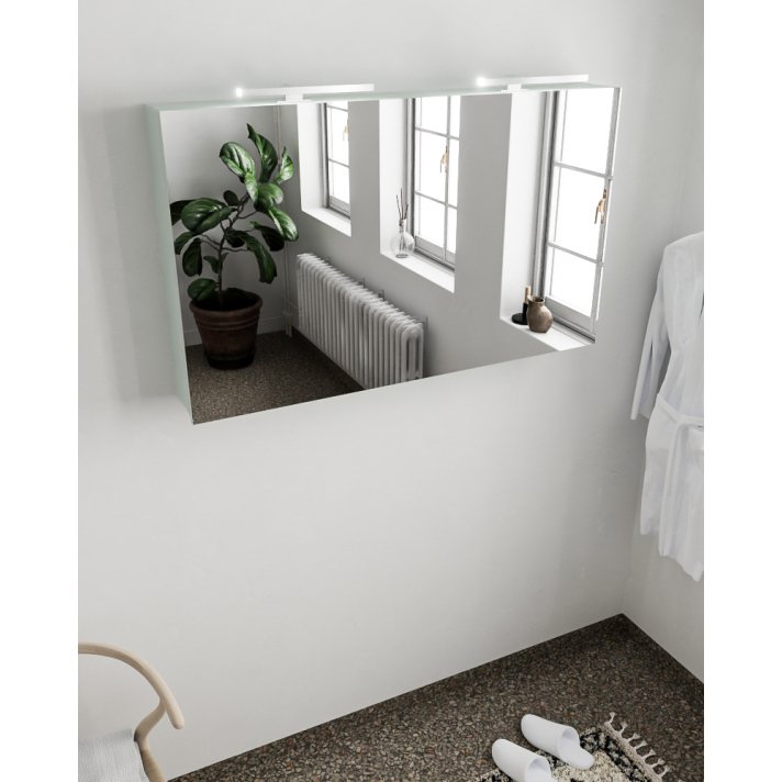 Mondiaz Cubb spiegelkast 120x70x16cm kleur greey met 2 deuren