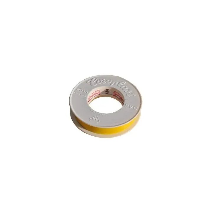 Coroplast PVC isolatietape geel 25 m x 19 mm