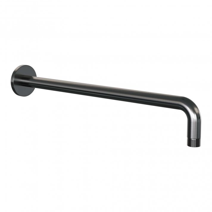 BRAUER Muurarm gebogen gunmetal geborsteld PVD