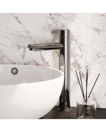 BRAUER Chrome Edition verhoogde opbouw wastafelmengkraan model E chroom
