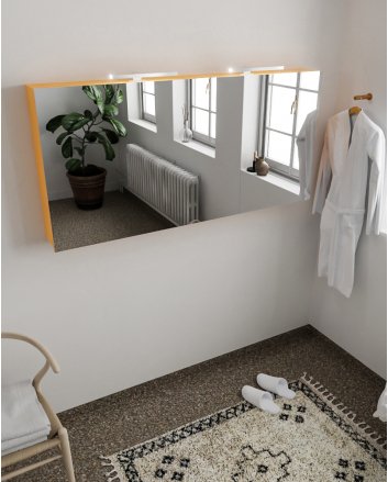 Mondiaz Cubb spiegelkast 150x70x16cm kleur ocher met 3 deuren