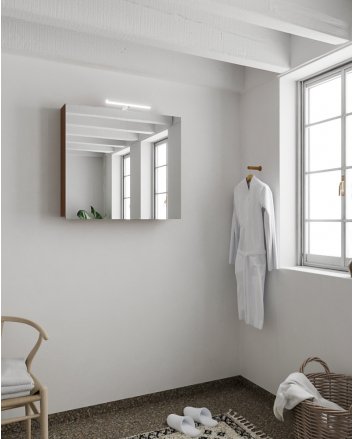 Mondiaz Cubb spiegelkast 80x70x16cm kleur rust met 2 deuren