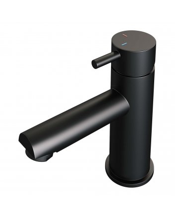 BRAUER Black Edition lage opbouw wastafelmengkraan model B mat zwart