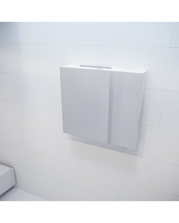 Mondiaz Cubb spiegelkast 80x70x16cm kleur carrara met 2 deuren