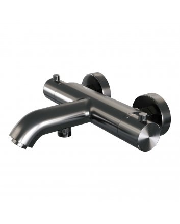 BRAUER Gunmetal Edition opbouw baddouche thermostaatkraan gunmetal geborsteld PVD