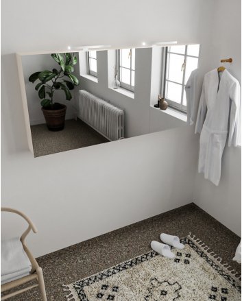 Mondiaz Cubb spiegelkast 150x70x16cm kleur linen met 3 deuren