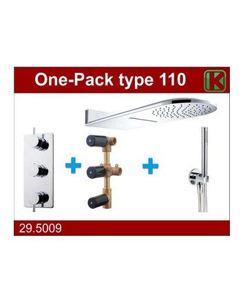 one-pack inbouwthermostaatset type 110 CHR (25x60)