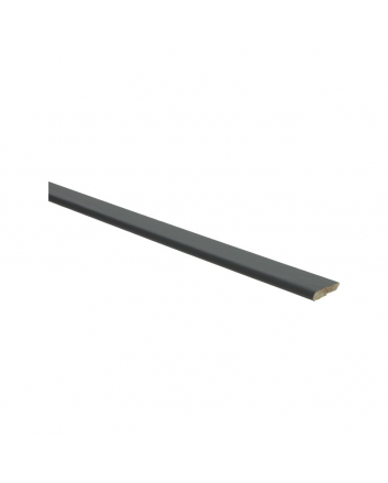 Plakplint zwart RAL 9005 | 2.4 meter