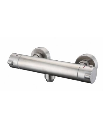 Sani DeLuxe Douchemengkraan opbouw thermostatisch rond RVS