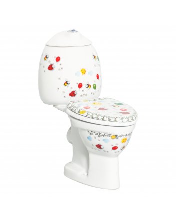 Eco Elegance Staande Kinder-Wc Wit P-Trap