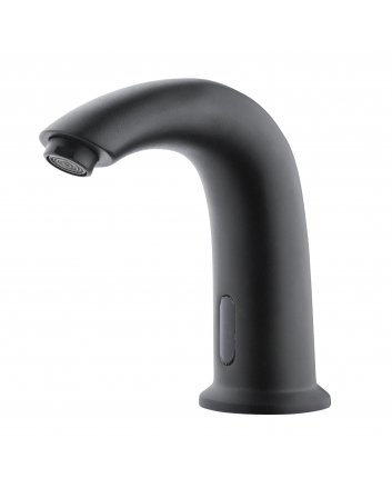 Eco Elegance Sensorkraan, Enkel Koud Water - Zwart