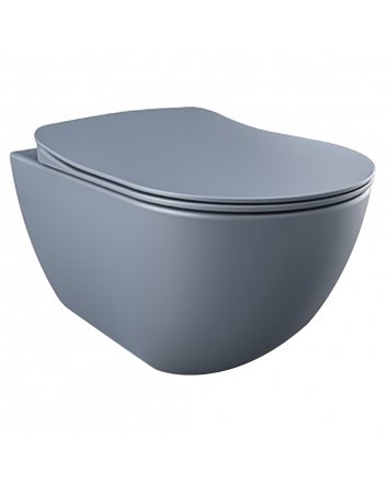 Hugo & Müeller Design Ophang Wc Met Rvs Sproeier (Bidet), Mat Basalt