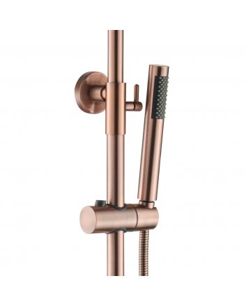 Eco Elegance Thermostatische Douchekolom Optima Rondo Geborsteld Koper