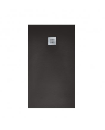 Hugo & Müeller Veroni Madison Flat Composietsteen Douchebak Zwart 120x80x3cm