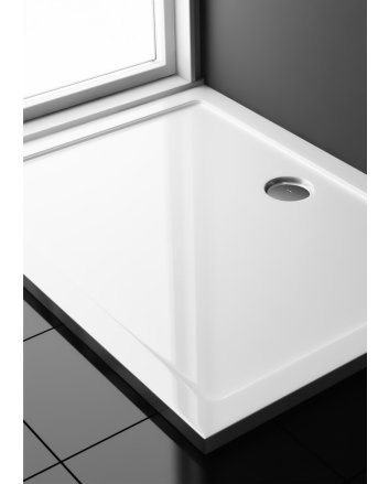 Eco Elegance Rechthoekige Acryl Douchebak (160x90x4cm)