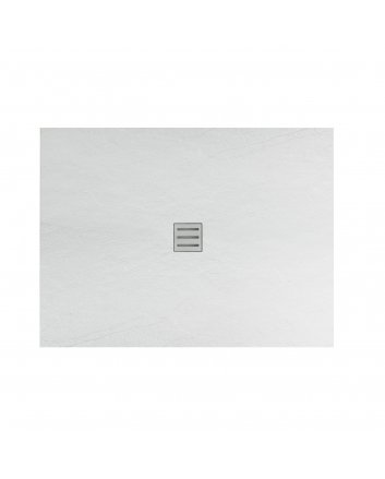 Eco Elegance Acryl Douchebak (120x90cm) - Mat Wit