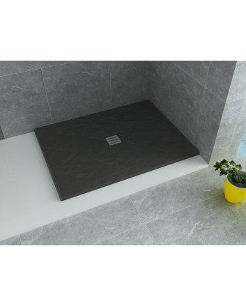 Eco Elegance Acryl Douchebak (120x90cm) - Mat Antraciet
