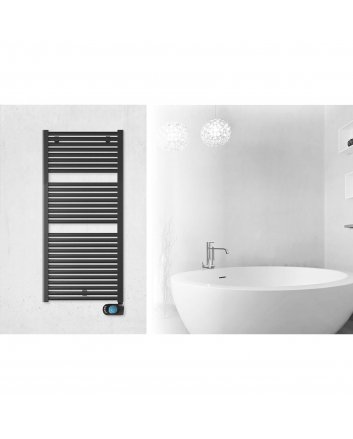 500x1200 - 500 watt | elektrische handdoekradiator zwart