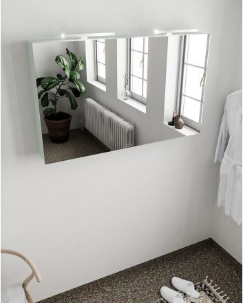 Mondiaz Cubb spiegelkast 120x70x16cm kleur greey met 2 deuren