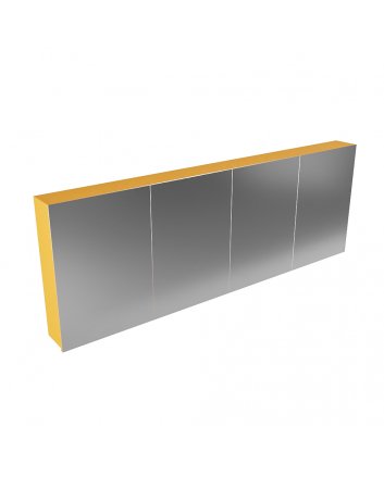 Mondiaz Cubb spiegelkast 200x70x16cm kleur ocher met 4 deuren