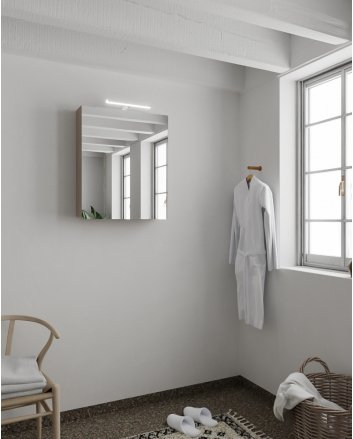 Mondiaz Cubb spiegelkast 50x70x16cm kleur smoke met 1 deur